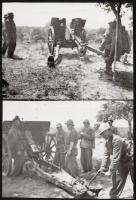8 db fotó a spanyol polgárháborúból. Rajta magyar harcolók is, pl Zalka Máté. Későbbi nagyítások, / ...