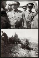 8 db fotó a spanyol polgárháborúból. Rajta magyar harcolók is, pl Zalka Máté. Későbbi nagyítások, / ...