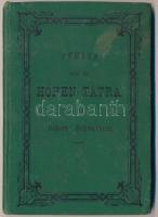 Robert Schwartner: Führer unter der Hohen Tátra. Késmárk, 1883, Szerzői kiadás, Sauter&Schmidt-ny., XVI+2+97 p. Két szövegközti illusztrációval, korabeli reklámokkal, német nyelven. Kiadói festett egészvászon-kötés, kissé foltos borítóval, de egyébként jó állapotban. Dr. (szádecsnei és kardosfalvai) Szádecky-Kardoss Boldizsár (1883-1951) ügyvéd, ügyész ex libris-szével./ Linen-binding, with a little bit spotty cover, in good condition, with ex libris, in German language.