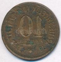 ~1920. 10f Cu "Köztisztviselők Fogyasztási Szövetkezete" egyoldalas szükségpénz T:2