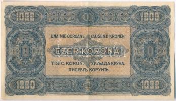 1923. 1000K "Magyar Pénzjegynyomda Rt. Budapest" nyomdahely jelöléssel T:II-