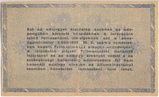 1946. 10.000.000AP vízjeles papír, fordított címer, "amelyekNEK" T:III