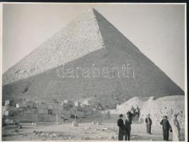 1937 Egyiptom, 2 db feliratozott vintage fotó, 17,5x23,5 cm / 1937 Egypt, 2 photos, 17,5x23,5 cm