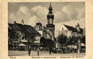 20 db főleg RÉGI magyar városképes lap jó minőségben. Sok Sopron / 20 mostly pre-1945 Hungarian town-view postcards in good quality