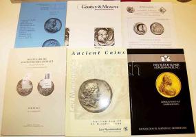 1999-2002. 10db klf külföldi numizmatikai árverési katalógus