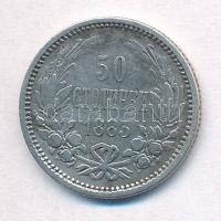 Bulgária 1883. 50s Ag "I. Sándor" T:2,2-
Bulgaria 1883. 50 Stotinki Ag "Alexander I&...