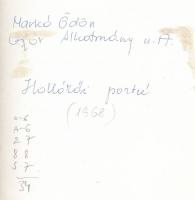 1968 Hollókő, 4 db jelzett, vintage fotóművészeti alkotás, 24x18 cm és 21x16,5 cm között