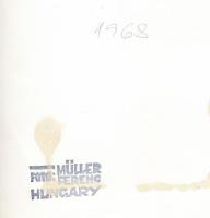 1968 Hollókő, 4 db jelzett, vintage fotóművészeti alkotás, 24x18 cm és 21x16,5 cm között