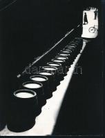 cca 1975 Kortárs fotóművészeti alkotások, 3 db feliratozott, vintage fénykép, 24x18 cm