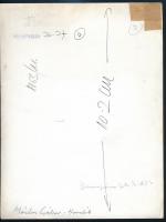 cca 1975 Kortárs fotóművészeti alkotások, 3 db feliratozott, vintage fénykép, 24x18 cm