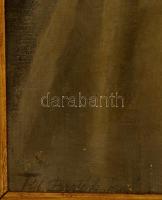 Tóth Bartók Jenő (1889-): Fekvő akt. Olaj, vászon, jelzett, sérült, keretben, 50×74 cm