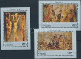 1996 Rubens festmények sor Mi 5432-5443 + blokksor Mi 492-494