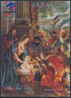 Rubens festmények; bélyegkiállítás felülnyomott blokk, Rubens paintings; stamp exhibition overprint block