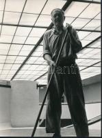 cca 1963 Kortárs fotóművészeti alkotások, 4 db feliratozott, vintage fénykép, 24x18 cm