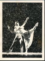 cca 1963 Kortárs fotóművészeti alkotások, 4 db feliratozott, vintage fénykép, 24x18 cm