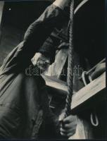 cca 1963 Kortárs fotóművészeti alkotások, 4 db feliratozott, vintage fénykép, 24x18 cm