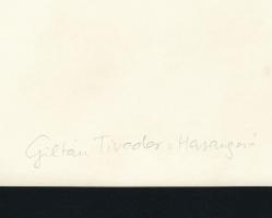 cca 1963 Kortárs fotóművészeti alkotások, 4 db feliratozott, vintage fénykép, 24x18 cm