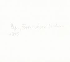 cca 1975 Budapesti városképek, életképek, 4 db vintage fotó, három feliratozott, 18x23,5 cm 16x24 cm