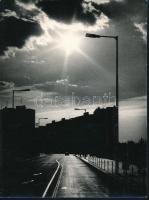 cca 1968 Székesfehérvári városképek, életképek, 5 db feliratozott vintage fotóművészeti alkotás, 24x...