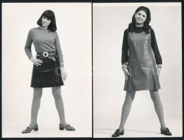 cca 1975 Bőrszerkók divatja, 4 db vintage fotó, 17,5x12 cm