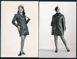 cca 1975 Bőrszerkók divatja, 4 db vintage fotó, 17,5x12 cm