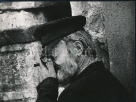 cca 1974 Portrék másképpen, 4 db feliratozott vintage fotóművészeti alkotás, 18x24 cm és 23x17 cm