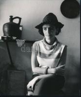 Csíkos, kockás, pöttyös, mintás divat Budapesten, 4 db vintage fotó,  24x18 cm és 21x17,5 cm között