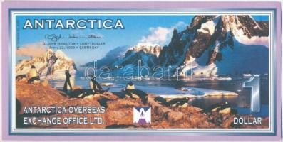 Antarktisz 1999. 1$ emlékkiadás Antarctica Overseas Exchange Office Ltd. T:I Antarctica 1999. 1 Dollar commemorative issue Antarctica Overseas Exchange Office Ltd. C:UNC