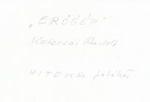 cca 1975 Kortárs fotóművészeti alkotások, 3 db feliratozott vintage fénykép, 24x18 cm és 17x21 cm kö...