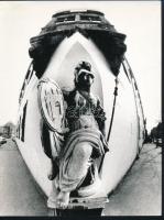 cca 1975 Kortárs fotóművészeti alkotások, 3 db feliratozott vintage fénykép, 24x18 cm és 17x21 cm kö...