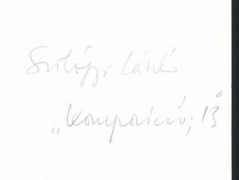 cca 1970 Kortárs fotóművészeti alkotások, 3 db feliratozott vintage fénykép, 24x19 cm és 23x17 cm kö...