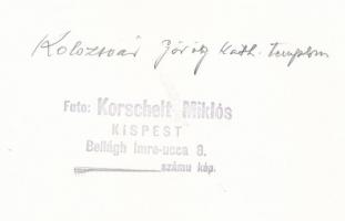 cca 1943 Kolozsvár, 4 db pecséttel jelzett, vintage fotó Korschelt Miklós (1900-1982) hagyatékából, ...