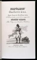 Napóleon önéletírása. Bp., 1992, Szépia. Kiadói rézplakettel illusztrált velúrkötés, kiadói karton-t...