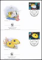 WWF: Halak sor 4 db FDC WWF Fishes set 4 FDC