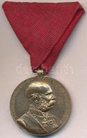 1898. Jubileumi Emlékérem Fegyveres Erő Számára Br kitüntetés mellszalaggal T:1-  Hungary 1898. Commemorative Jubilee Medal for the Armed Forces Br decoration with ribbon C:AU NMK 249.