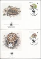 1991 WWF: Görög teknős sor 4 db FDC Mi 2046-2049