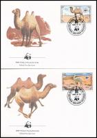 WWF: Teve sor 4 db FDC WWF Camel set on 4 FDC