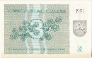Litvánia 1991. 3T T:I-
Lithuania 1991. 3 Talonas C:AU
Krause 33