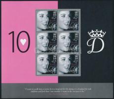 Princess Diana mini sheet set Diana hercegnő halálának 10. évfordulója kisívsor