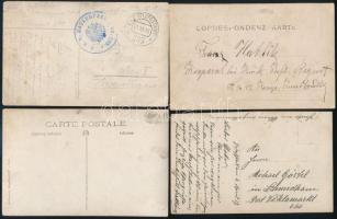 9 db érdekes I. világháborús katonai fotólap / 9 interesting military photo cards from the Great War