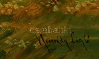 Neogrády jelzéssel: Dombos táj. Vegyes technika, karton, 40×50 cm