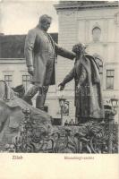 Zilah, Zalau; Wesselényi szobor, Sörcsarnok / monument, beer hall