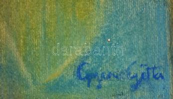 Gyenes jelzéssel: Sejtelem. Pasztell, papír, keretben, 36×30 cm