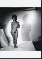 cca 1979 Műtermi huncutságok, 4 db szolidan erotikus fénykép, vintage negatívokról készült mai nagyítások, 25x18 cm / 4 erotic photos, 25x18 cm