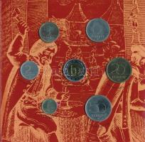 2001. 1Ft-100Ft (7xklf) forgalmi sor dísztokban, "Magyarország pénzérméi" sorozat T:BU pat...