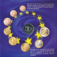 2007. 1Ft-100Ft (8xklf) forgalmi sor, benne 50Ft "50 éves a Római Szerződés" T:PP