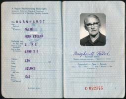 1969 Magyar útlevél svájci, osztrák, francia bejegyzésekkel