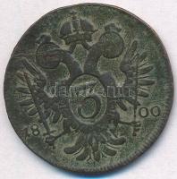 1800E 3kr Cu "Ferenc" (7,57g) T:2-,3 
Huszár: 2024., Unger III.: 1401.b