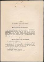 1942 Stühmer Frigyes Rt. elismert vállalati nyugdíjpénztárának alapszabályai, papírkötésben, 40 p