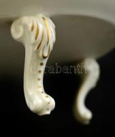 Herendi madár mintás aprósüteményes készlet, kézzel festett, jelzett (koronás), hibátlan